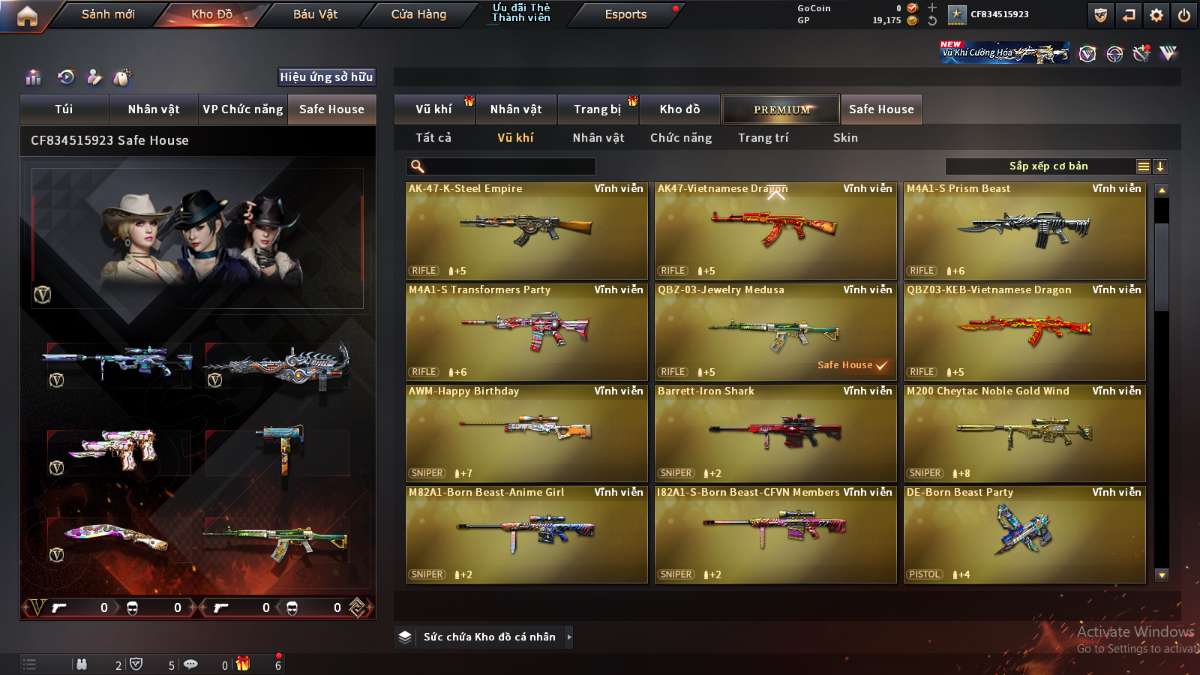 shop acc cf uy tin gia re